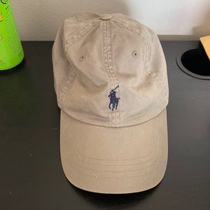 Gray polo dad hat